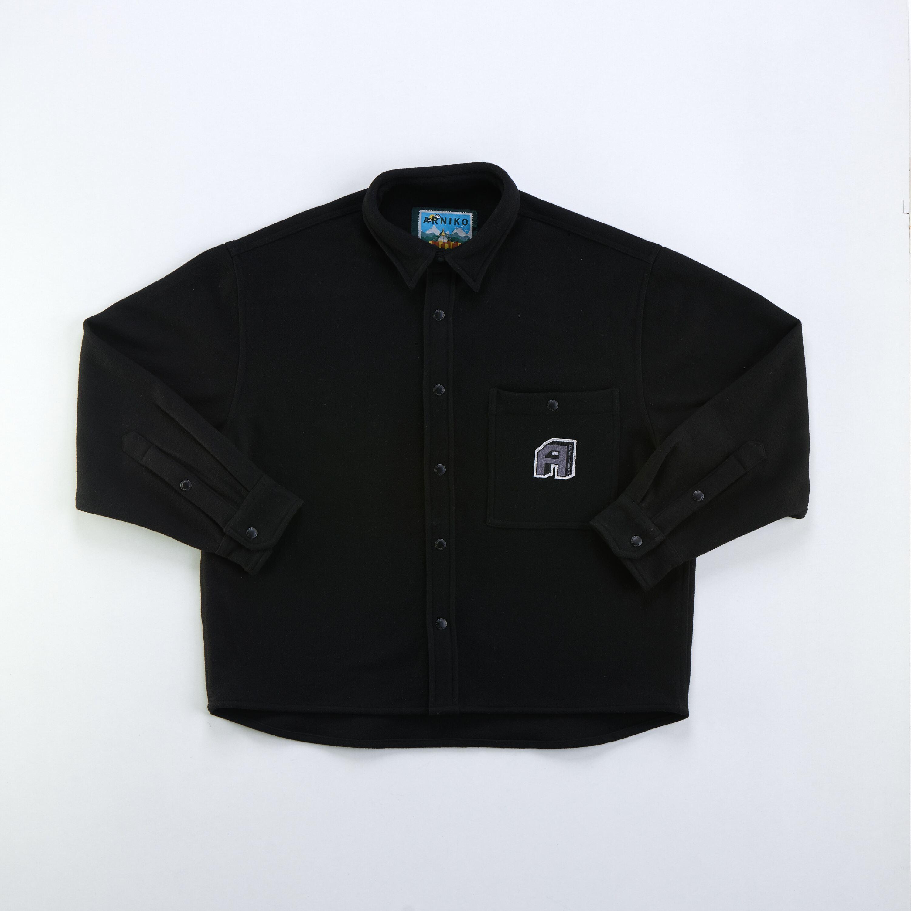 Arniko JP Overshirt Black Unisex Wollmix schwarz